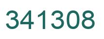 Number 341308 green image