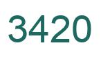 Number 3420 green image
