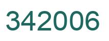 Number 342006 green image