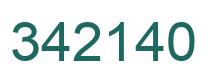 Number 342140 green image