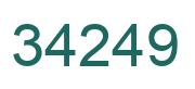 Number 34249 green image