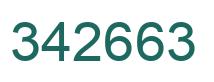 Number 342663 green image