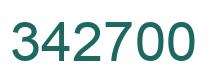 Número 342700 imagen verde