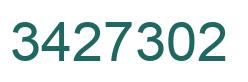 Number 3427302 green image