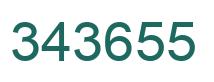 Number 343655 green image