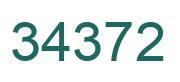Number 34372 green image