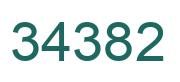 Number 34382 green image