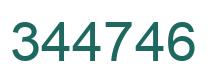 Number 344746 green image