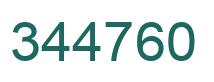 Number 344760 green image