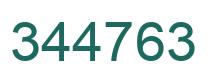 Number 344763 green image