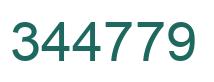 Number 344779 green image