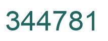 Number 344781 green image