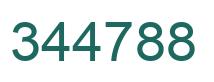 Number 344788 green image