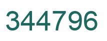 Number 344796 green image