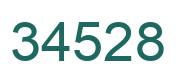 Number 34528 green image