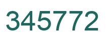 Número 345772 imagen verde