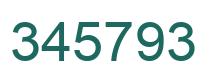 Número 345793 imagen verde