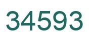 Number 34593 green image