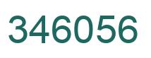 Number 346056 green image