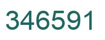 Number 346591 green image