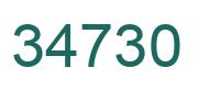 Number 34730 green image