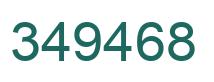 Number 349468 green image