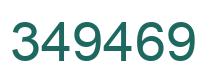 Number 349469 green image