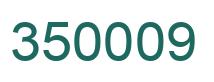 Number 350009 green image