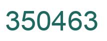 Número 350463 imagen verde