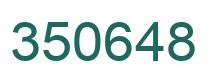 Number 350648 green image