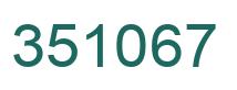 Número 351067 imagen verde