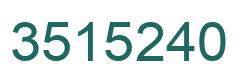 Número 3515240 imagen verde