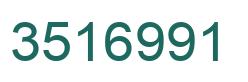 Number 3516991 green image