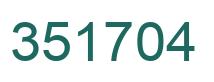 Number 351704 green image