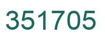 Number 351705 green image
