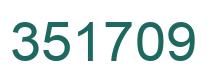 Number 351709 green image