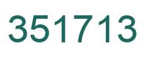 Number 351713 green image
