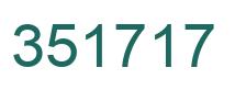 Number 351717 green image