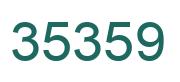 Number 35359 green image