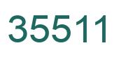 Number 35511 green image