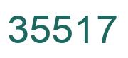 Number 35517 green image