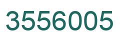 Number 3556005 green image