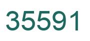 Number 35591 green image