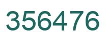 Number 356476 green image