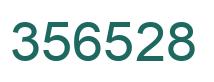 Number 356528 green image