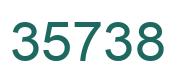 Number 35738 green image