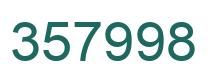 Number 357998 green image