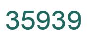 Number 35939 green image