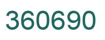 Number 360690 green image