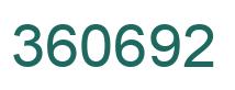 Number 360692 green image